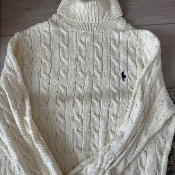 Ralph Lauren Ivory Turtleneck Sweater for Women - Picture 2 of 3